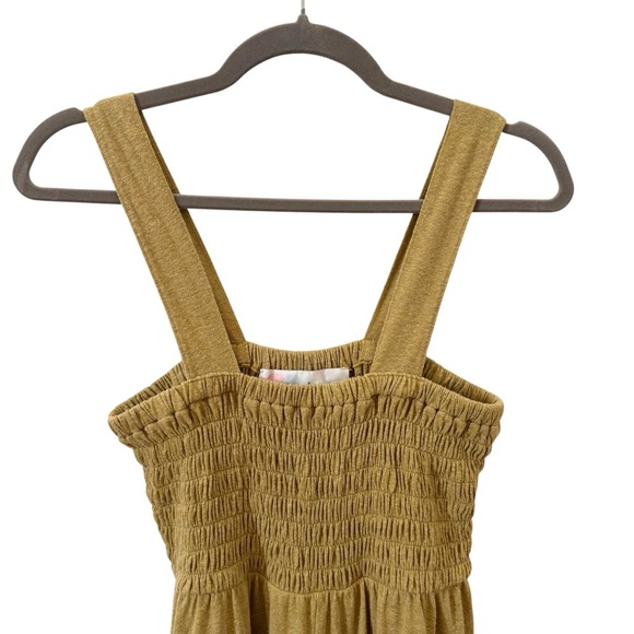 Free People Homecoming Jumper Linen Blend in "Lentil Sprout" Green Size Small - Picture 2 of 11